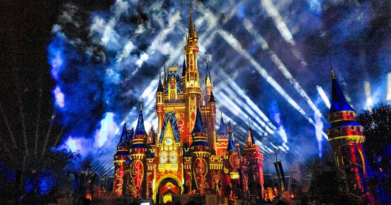 Disney Castle fireworks